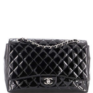 Chanel Maxi Classic Single Flap Bag Quilted Patent